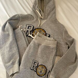 Ralph Lauren Gray Hoodie with Tiger Emblem